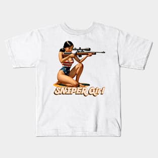 Sniper Girl Kids T-Shirt